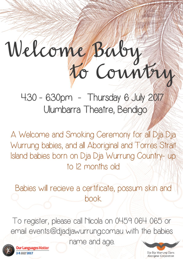 welcome baby to country dja dja wurrung clans welcome babies